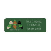 Happy St Patricks Day Goldendoodle Hunde (Vorne)