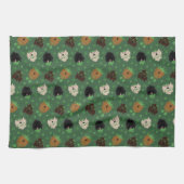 Happy St Patricks Day Goldendoodle Hunde Geschirrtuch (Horizontal)