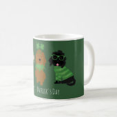 Happy St Patricks Day Goldendoodle Hunde Kaffeetasse (VorderseiteRechts)