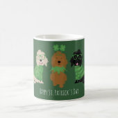 Happy St Patricks Day Goldendoodle Hunde Kaffeetasse (Mittel)