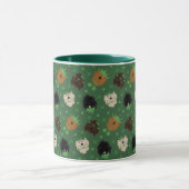 Happy St Patricks Day Goldendoodle Hunde Tasse (Zentrum)