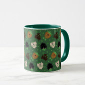 Happy St Patricks Day Goldendoodle Hunde Tasse (VorderseiteRechts)