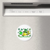 Happy St. Patrick's Day Goldfish Green Kleeblatts Magnet (In Situ (Geschirrspüler))