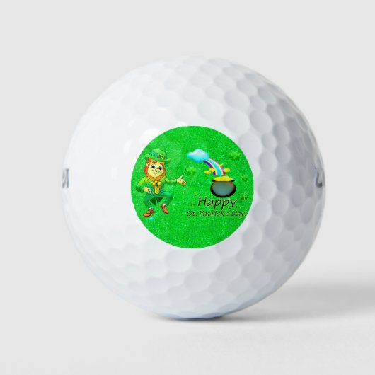 Happy St. Patrick's Day Golf Ball (Vorderseite)