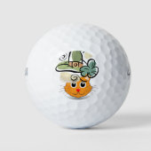Happy St. Patrick's Day Golf Ball Cat (Vorderseite)