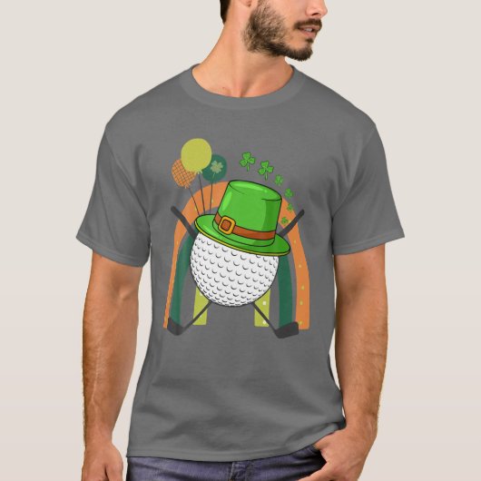 Happy St Patrick's Day Golf St Patrick T-Shirt (Vorderseite)