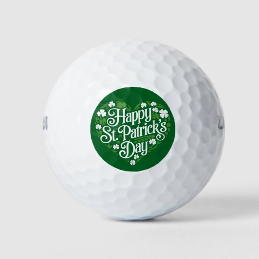 Happy St Patrick's Day Golfball (Vorderseite)