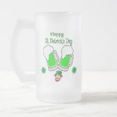 Happy St. Patrick's Day, Green Beer Mattglas Bierglas (Links)
