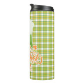 Happy St Patrick's Day - Green Beer on Kariert Thermosbecher (Nach rechts gedreht)