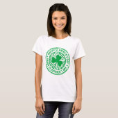 Happy St Patrick's Day Green Clover Irish niedlich T-Shirt (Vorne ganz)