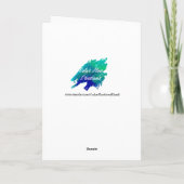 Happy St. Patrick's Day Green Dabbing Unicorn Karte (Rückseite)