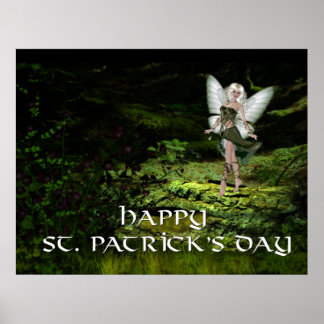 Happy St. Patrick's Day - Green Fairy 1 Print Poster