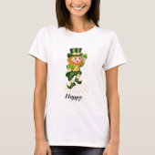 Happy St Patrick's Day Green Gnome T - Shirt (Vorderseite)