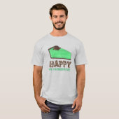 Happy St. Patrick's Day Green Grasshopper Pie T-Shirt (Vorne ganz)