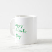 Happy St. Patrick's Day Green Kaffeetasse (Vorderseite Links)