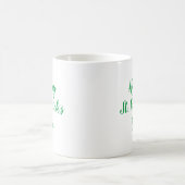 Happy St. Patrick's Day Green Kaffeetasse (Mittel)
