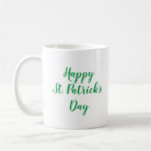 Happy St. Patrick's Day Green Kaffeetasse (Links)