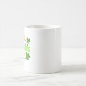 Happy St. Patrick's Day Green Kleeblatt Kaffeetasse (Mittel)