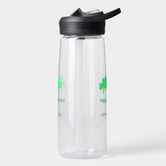 Happy St. Patrick's day green Kleeblatt leaf add Trinkflasche (Links)