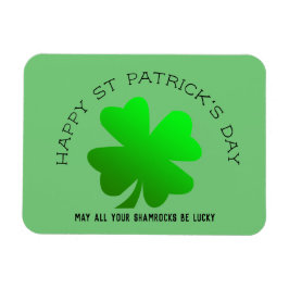 Happy St Patrick's Day Green Kleeblatt personalisi Magnet