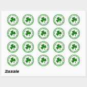 Happy St. Patrick's Day Green Kleeblatt Stickers (Blatt)