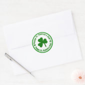 Happy St. Patrick's Day Green Kleeblatt Stickers (Umschlag)