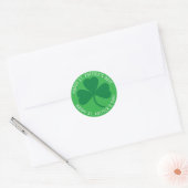 Happy St. Patrick's Day Green Kleeblatt Stickers (Umschlag)