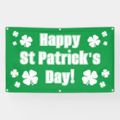 Happy St Patrick's Day Green Party Banner (Horizontal)