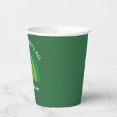 Happy St Patricks Day Green Rainbow Irish Kleeblat Pappbecher (Links)