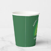 Happy St Patricks Day Green Rainbow Irish Kleeblat Pappbecher (Rechts)