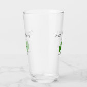 Happy St. Patrick's day green shamrock name Glas (Rechts)