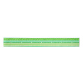 Happy St Patrick's Day Green Stripes Satinband (Vorderseite)