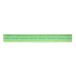 Happy St Patrick's Day Green Stripes Satinband