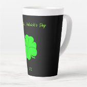 Happy St. Patrick's Day Große Latte Tasse (Rechte Ecke)