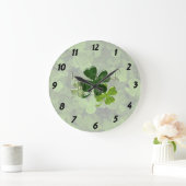 Happy St. Patrick's Day Große Wanduhr (Zuhause)