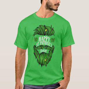 Happy St Patrick's Day   Grüner Bart T-Shirt