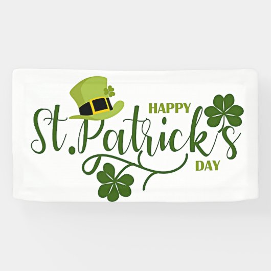 Happy St. Patrick's Day Gruß Banner (Horizontal)
