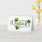 Happy St. Patrick's Day Gruß Karte (Gelbe Blume)