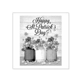 Happy St Patrick's Day Gummistempel (Prägung)