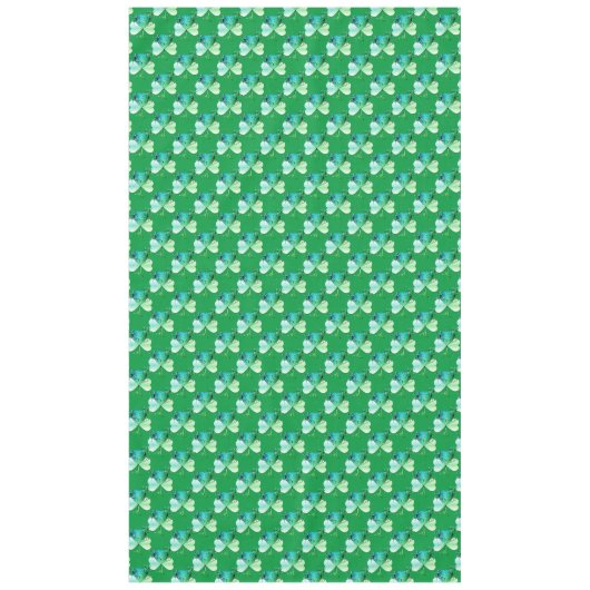"Happy St. Patrick's Day" Handgeschriebene Kleeblä Tischdecke (Vorderseite)