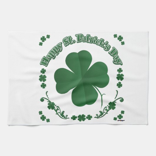 Happy St. Patrick's Day Handtuch (Horizontal)