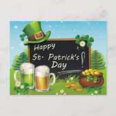 Happy St. Patrick's Day hat Postkarte (Vorderseite)