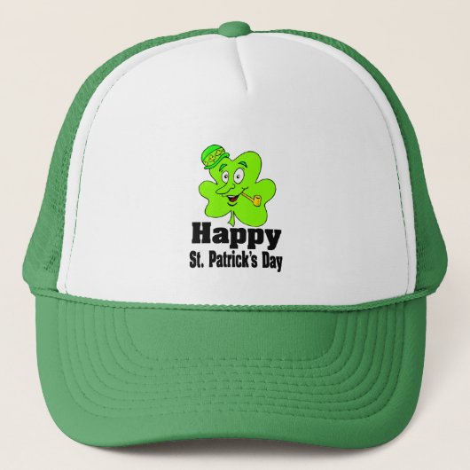 Happy St. Patrick's Day Hat Truckerkappe (Vorderseite)