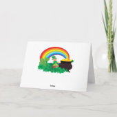 Happy St. Patrick's Day Hat und Pot of Gold Karte (Rückseite)
