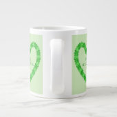 Happy St. Patricks Day Heart Jumbo-Tasse (Rückseite)