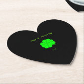 Happy St. Patrick's Day Heart Paper Untersetzer (angewinkelt)