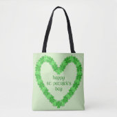 Happy St. Patricks Day Heart Tasche (Vorderseite)