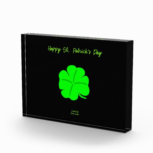 Happy St. Patrick's Day Horizontal Foto Block (Rechts)