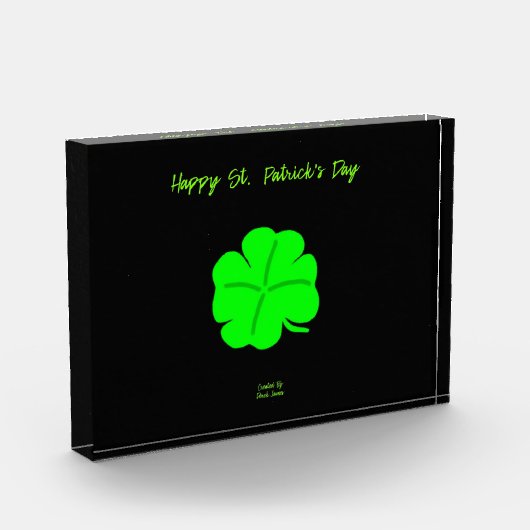 Happy St. Patrick's Day Horizontal Foto Block (Links)