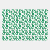 Happy St Patricks Day Hund Vierblättriges Kleeblat Geschenkpapier Set (Vorderseite 3)